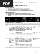 Course Title: Advanced Web Technology Lab Course Objectives