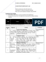 Course Title: Advanced Web Technology Lab Course Objectives