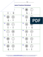 Equivalent Fractions Worksheet: Name: - Date