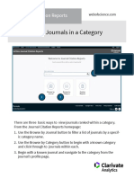 Rank Journals in A Category: Journal Citation Reports