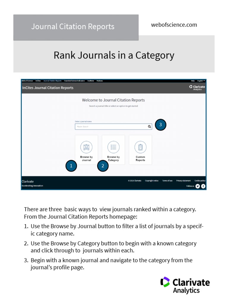 Journal Ranking Methods Guide | PDF