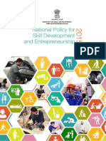 National Policy on Skill Development and Entreprenurship Final