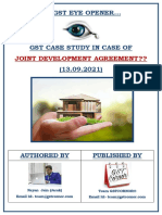 GST Case Study on Joint Development Agreement