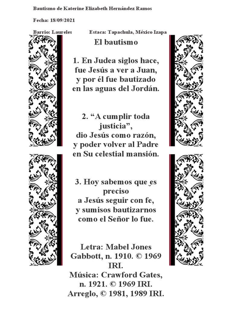 Qué incluir en una bolsita de Bautismo para niños de la Primaria - Conexión  SUD, image size:768x1024