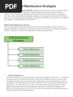 Maintenance Strategies