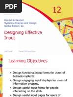 Designing Effective Input: Kendall & Kendall Systems Analysis and Design, Global Edition, 9e