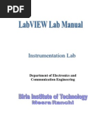 LabVIEW Lab Manual