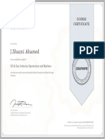 J.Shazni Ahamed: Course Certificate