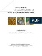 Biological Effects of Transgenic Maize NK603xMON810 Fed in Long Term Reproduction Studies in Mice