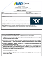 FORMULÁRIO DO PROGRAMA DE ENSINO ANUAL 8º ANO Ciencias