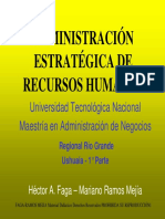 Administración Estratégica de Recursos Humanos