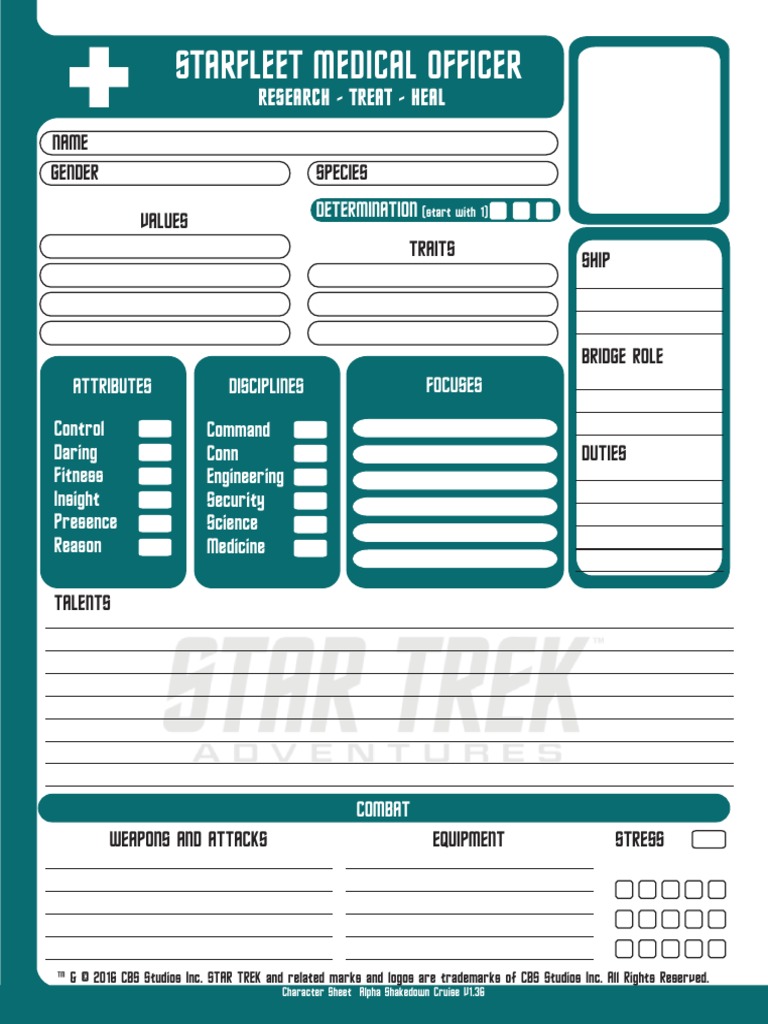Starfleet Medical Officer: Research - Treat - Heal | PDF