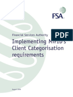 Implementing MiFID's client categorisation