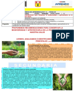 EXP. APREND. 6 - FICHA 23 - 1° CCSS - Proponemos Recomendaciones para Conservar La Biodiversidad...