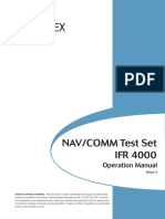 NAV/COMM Test Set IFR 4000: Operation Manual