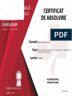 Certificat de Absolvire