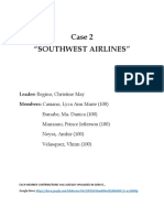 Case 2 "Southwest Airlines": Leader: Regino, Christine May Members: Casiano, Lyca Ann Marie