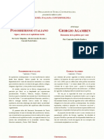 SPTC - Teoría Italiana Contemporánea (Posobrerismo Italiano y Giorgio Agamben)