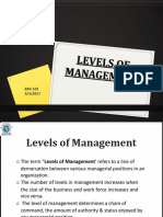 2 Levels of Management