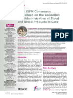 2021 ISFM Consensus Guidelines On The Collection and Administration of Blood and Blood Products in Cats