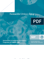 Educación básica. Secundaria. Formación Cívica y Ética. Programas de estudio 2006 - México