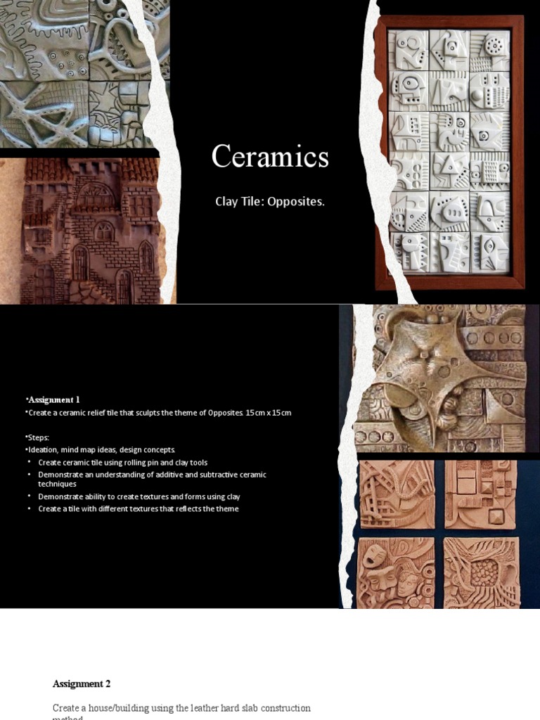 Ceramic Relief Tile and Building Project | PDF