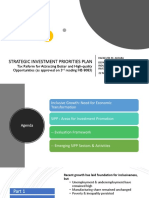 Strategic Investment Priorities Plan SIPP Supporting The Growth and Development of Industries