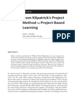 From Kilpatrick's Project Method to Project-Based Learning
