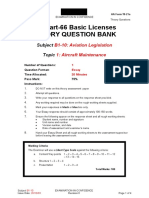 147 Part-66 Basic Licenses Theory Question Bank: Subject Topic