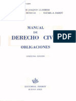 Manual de Derecho Civil Obligaciones Jorge j Llambias