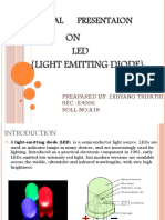 Genral Presentaion: ON LED (Light Emitting Diode)