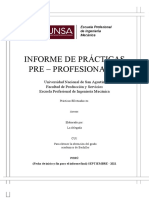 Informe de Prácticas Pre