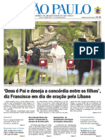 Oração pelo Líbano e reflexão sobre a união com o Papa Francisco