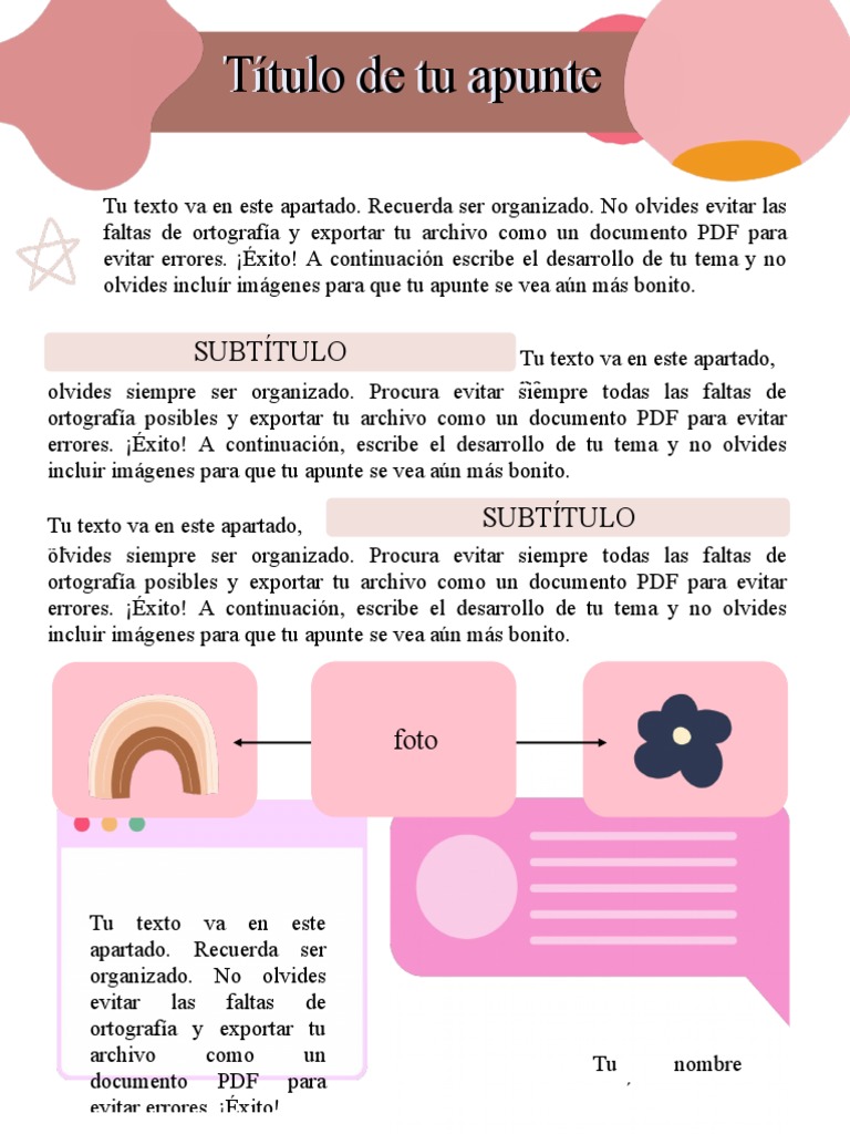Plantilla 3 | PDF | Crecimiento personal y profesional | Arte