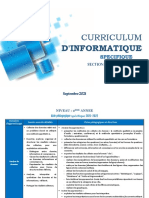 Curricula D'informatique 2ème, 3ème Et 4ème Economie&Gestion - Version Spécifique As 2021-2022