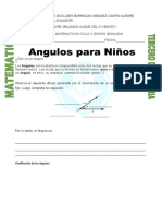 Ficha Angulos para Ni+ Os para Tercero de Primaria