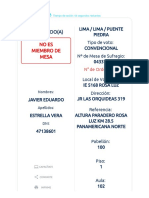 Consulta Tu Local de Votación y Si Eres Miembro de Mesa