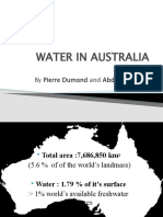 Lack of water in Australia