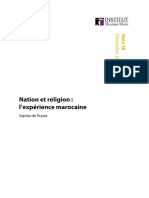 Nation et Religion L'expérience marocaine (Sophie dde Peyret)