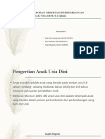 Laporan Observasi Paud Tugas Besar 1 Kel - F