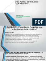 Evidencia 6 Presentación Logística para La Distribución de Un Producto Mary Tatis Miranda