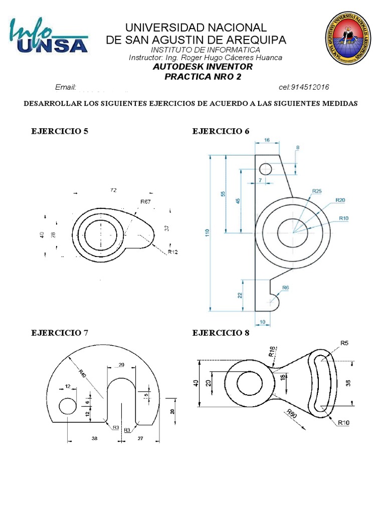 Ejercicios Prácticos de Autodesk Inventor | PDF