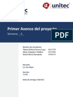 Primer Avance Del Proyecto
