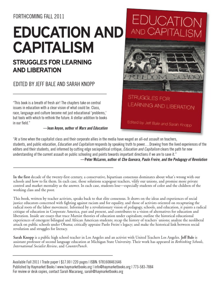 How capitalism creates education inequality