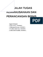 Makalah Tugas Kewirausahaan Dan Perancangan Bisnis