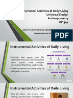 Instrumental Activities of Daily Living: Universal Design and Anthropometry for an Inclusive Society