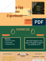 Floating Egg Science Experiment: Sophia Therese Canon