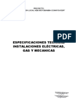 Especificaciones Tecnicas Electricas, Gas y Mecanicas NDB Moyobamba