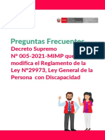 Preguntas Frecuentes Decreto Supremo #005-2021-MIMP PDF