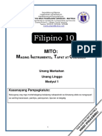 FILIPINO-10 Q1 Mod1